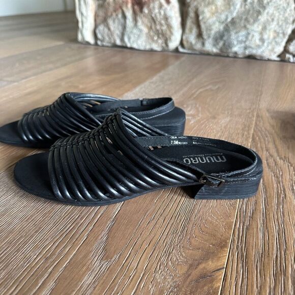 MUNRO Celia Slingback Sandal In Black - Picture 6 of 12